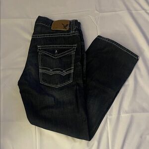 Men’s American Eagle Outfitters Dark Indigo Straight Jeans